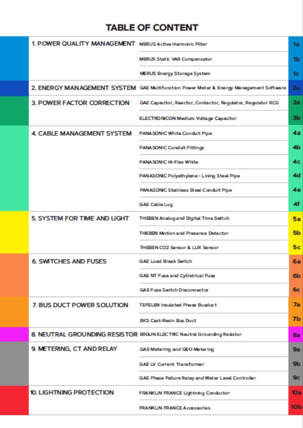 Cover thumbnail: GAE Pricelist - 2023